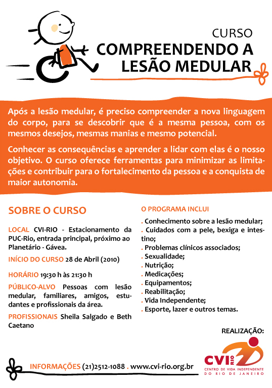 Cartaz do curso Compreendendo a Les�o Medular