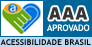 selo de aprova&ccedil;&atilde;o do site pelo Acessibilidade Brasil