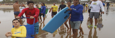 Projeto Praia para Todos, em Aracaju (SE) (Foto: Marco Vieira/PMA)