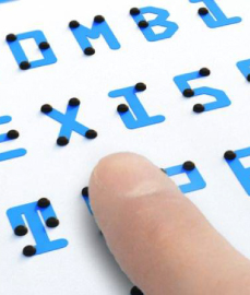 Braille Neue: fonte alia braile ao alfabeto tradicional (Kosuke Takahashi/Divulgação)