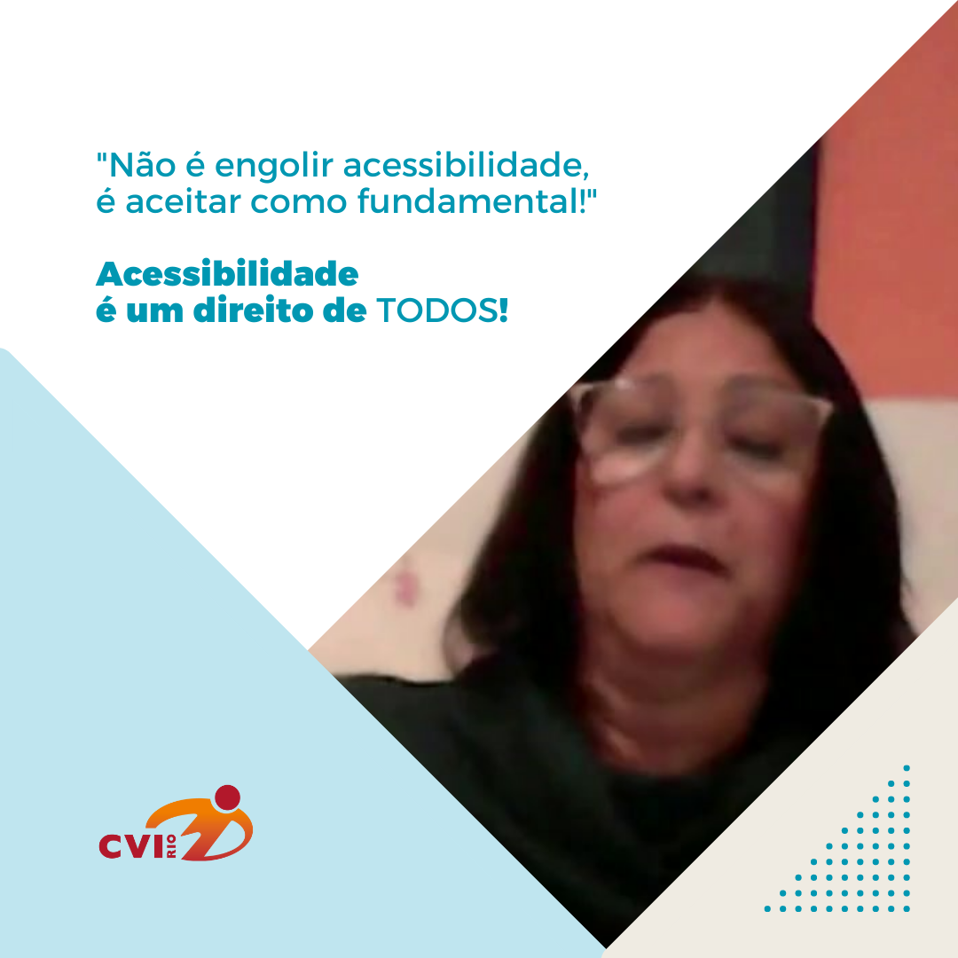 Foto de Acessibilidade com Lucília Machado